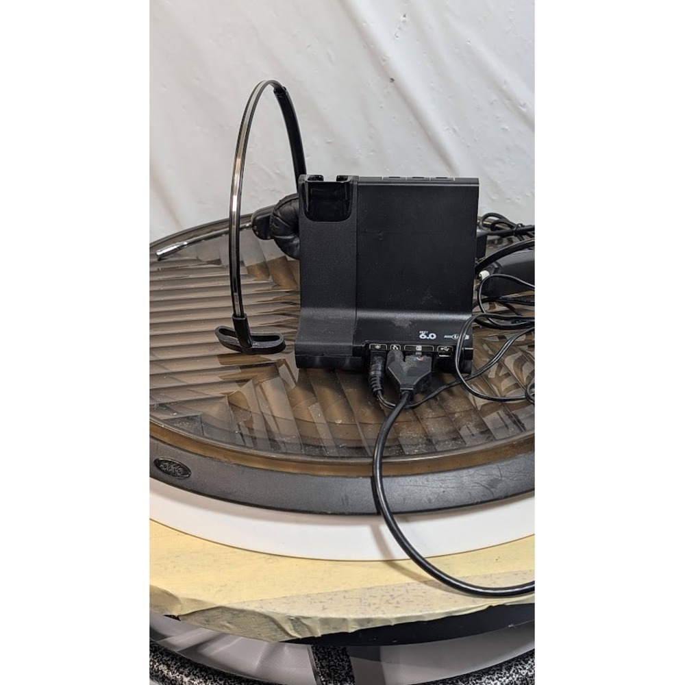 Plantronics Savi W740 Wireless Headset System Black Good Noise Canceling PC Desk - Picture 8 of 10